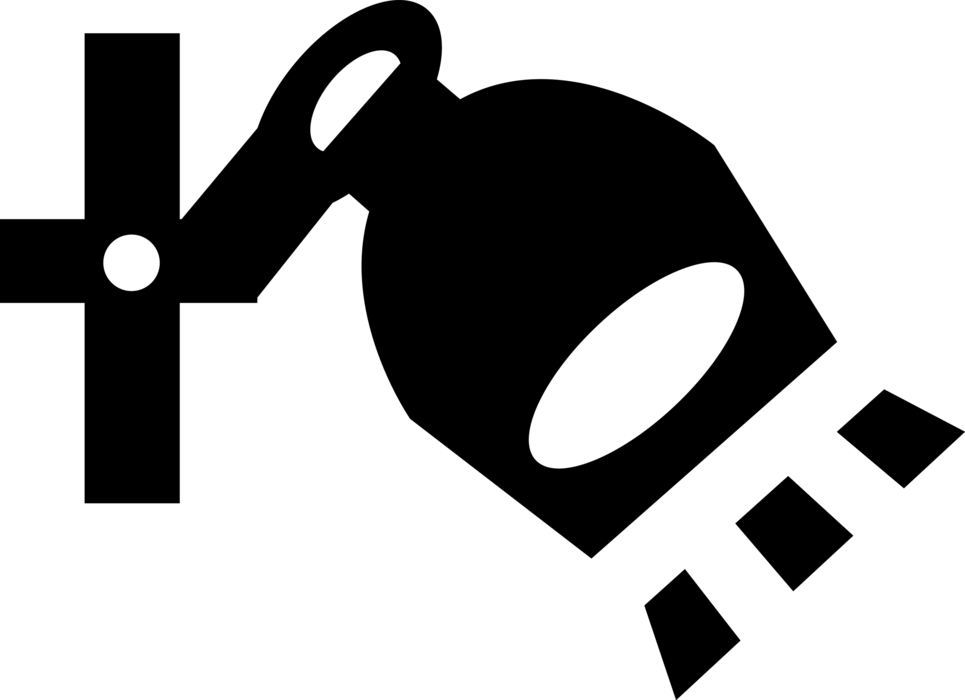 Vector Illustration Of Theatre Or Theater Lighting - Graphic Design (965x700), Png Download