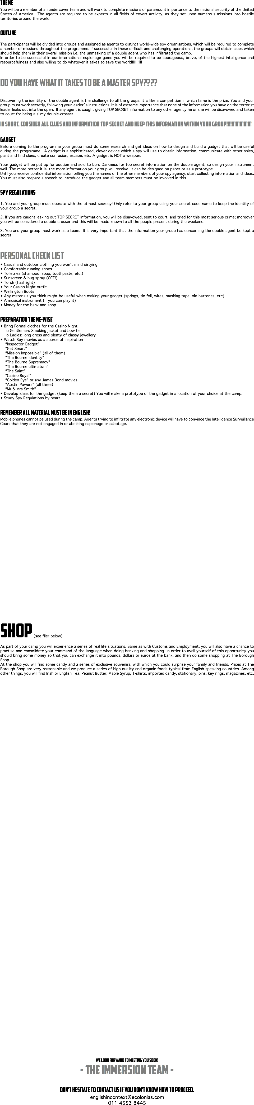 Theme You Will Be A Member Of An Undercover Team And - Document (960x4227), Png Download