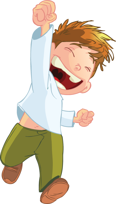 Collection Of Four Smiling Kids Cartoon Comic Characters (400x704), Png Download