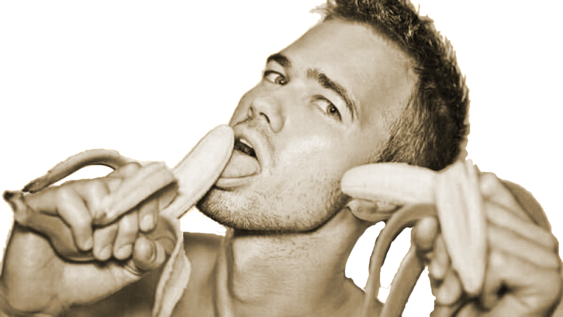 Tfw Is A Mini Personal Essay Series I'm Try To Do On - Guy Holding A Banana (800x450), Png Download