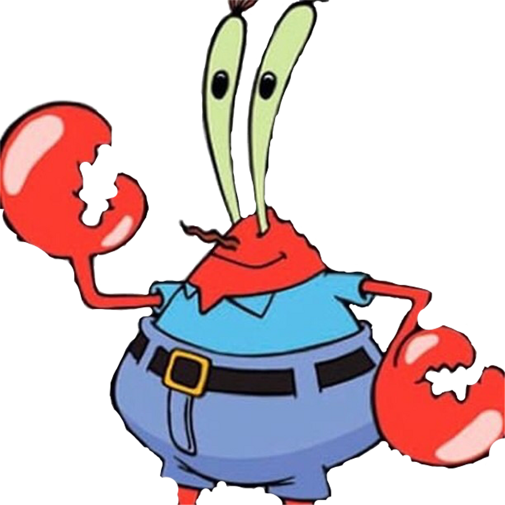 Mr Crabs Mrcrabs Night Nature Birthday California Musi - Mr Krabs (1024x1024), Png Download