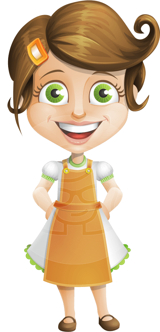 Darina The Housewife - Cartoon House Wife (691x1060), Png Download