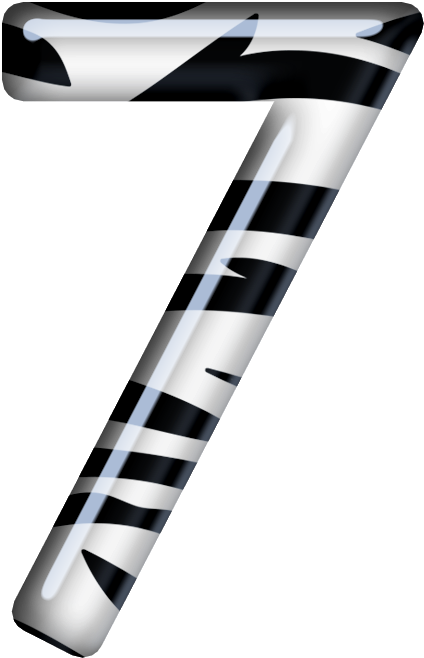 B *✿* Zebra Clipart, Numero Um, Zebra Print, Zebras - Number (443x677), Png Download