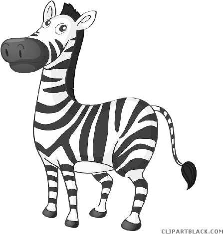 Free Zebra-2 Clipart - Zebra Clipart (500x500), Png Download