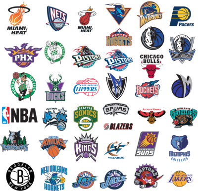 Related Keywords & Suggestions For Nba Logos - All Nba Teams Png (400x385), Png Download
