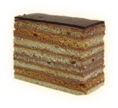 Dobos Cake Light - Light (456x472), Png Download