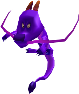 Violet Mini-dragon - Illustration (420x420), Png Download