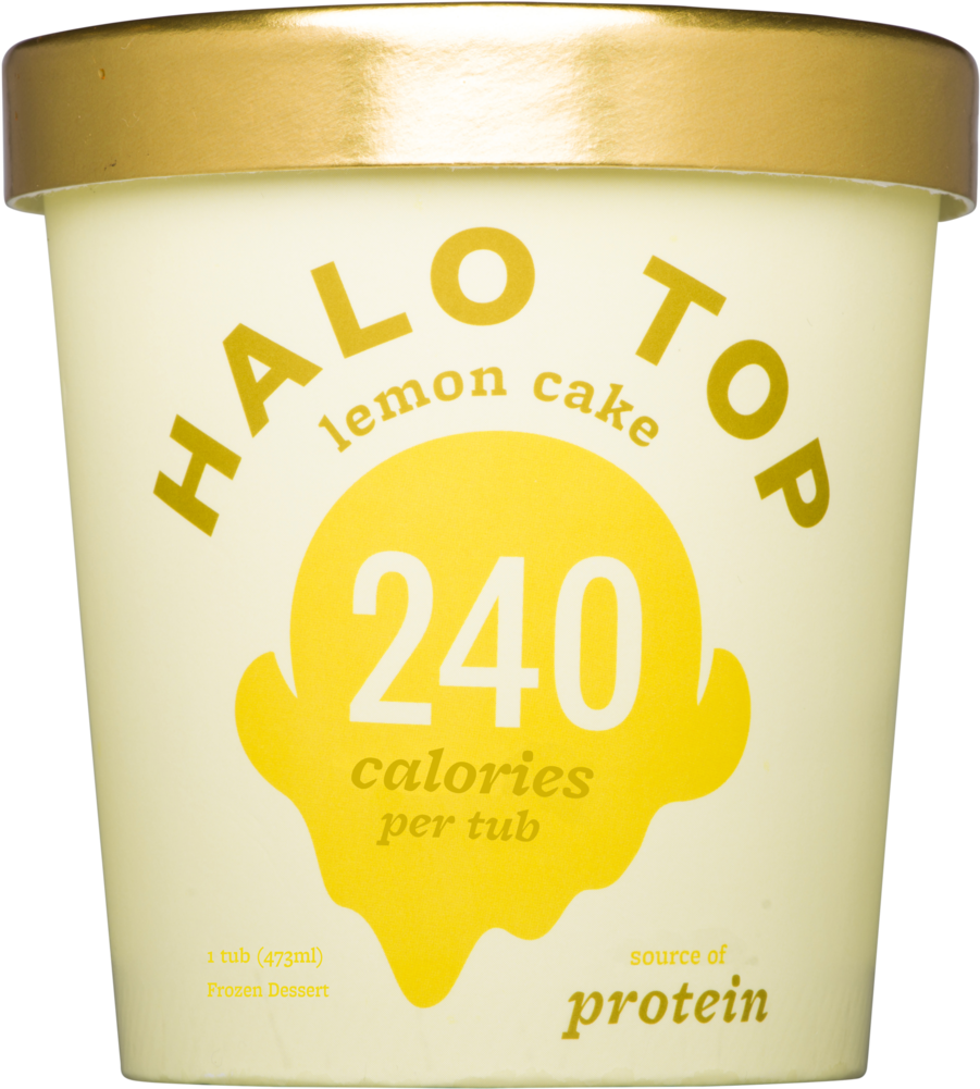 Lemon Cake - Halo Top Caramel Macchiato (1000x1000), Png Download