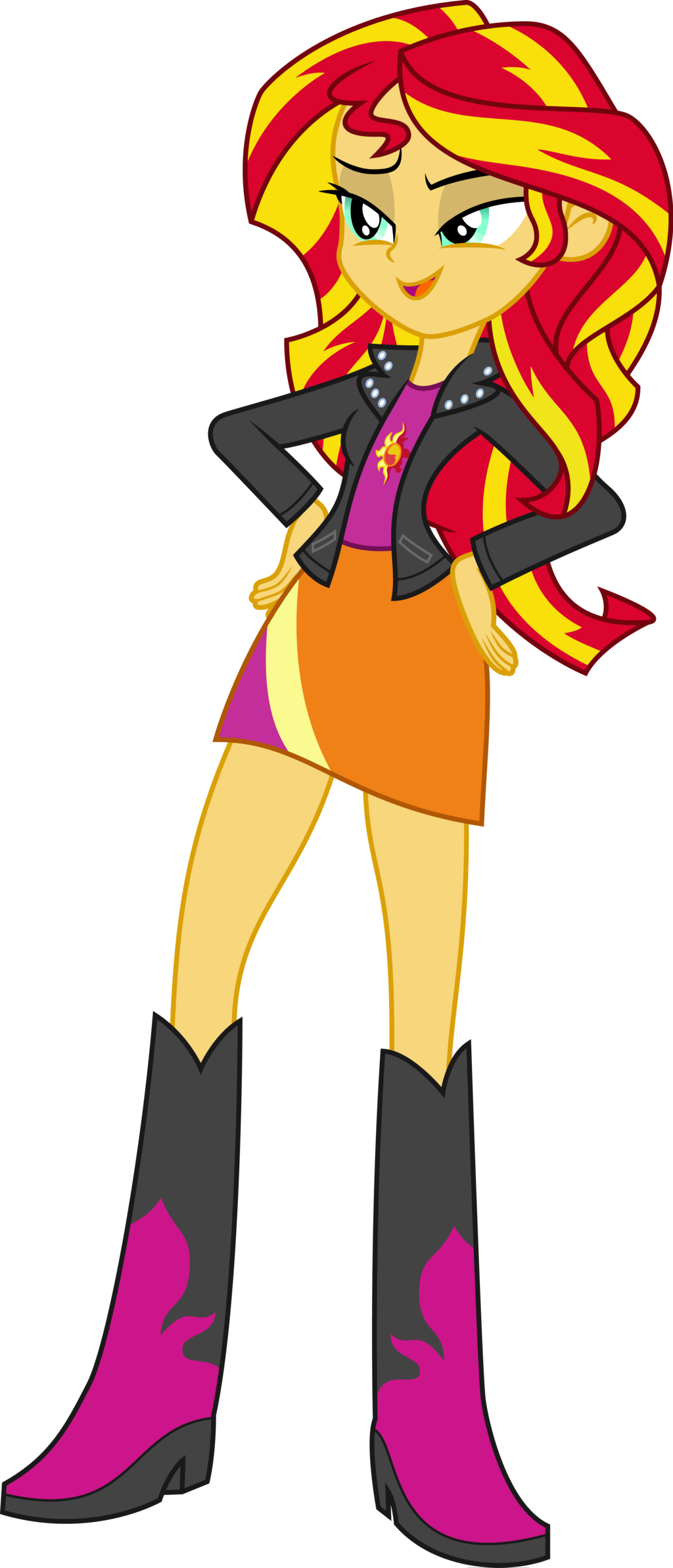 Sunset Shimmer - Imagenes De Equestria Girl Sunset Shimmer (1024x2385), Png Download