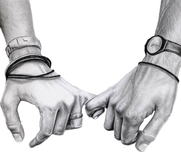 Download Holdinghands Love Couple Sketch Blackandwhite Hands Holding Hands Drawing Realistic Png Image With No Background Pngkey Com