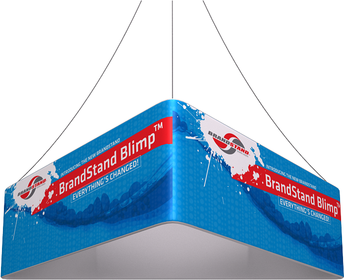 Larger Photo - 12ft X 24in Blimp Trio Hanging Tension Fabric Banners (800x600), Png Download