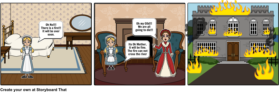 The Great Chicago Fire - Cartoon (1164x385), Png Download