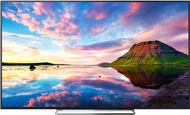 65" Toshiba Ultra Hd Tv Front - Toshiba 55u5863db 55 Inch Smart 4k (640x640), Png Download