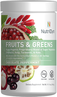 Nutridyn - Dynamic Fruits And Greens (370x420), Png Download
