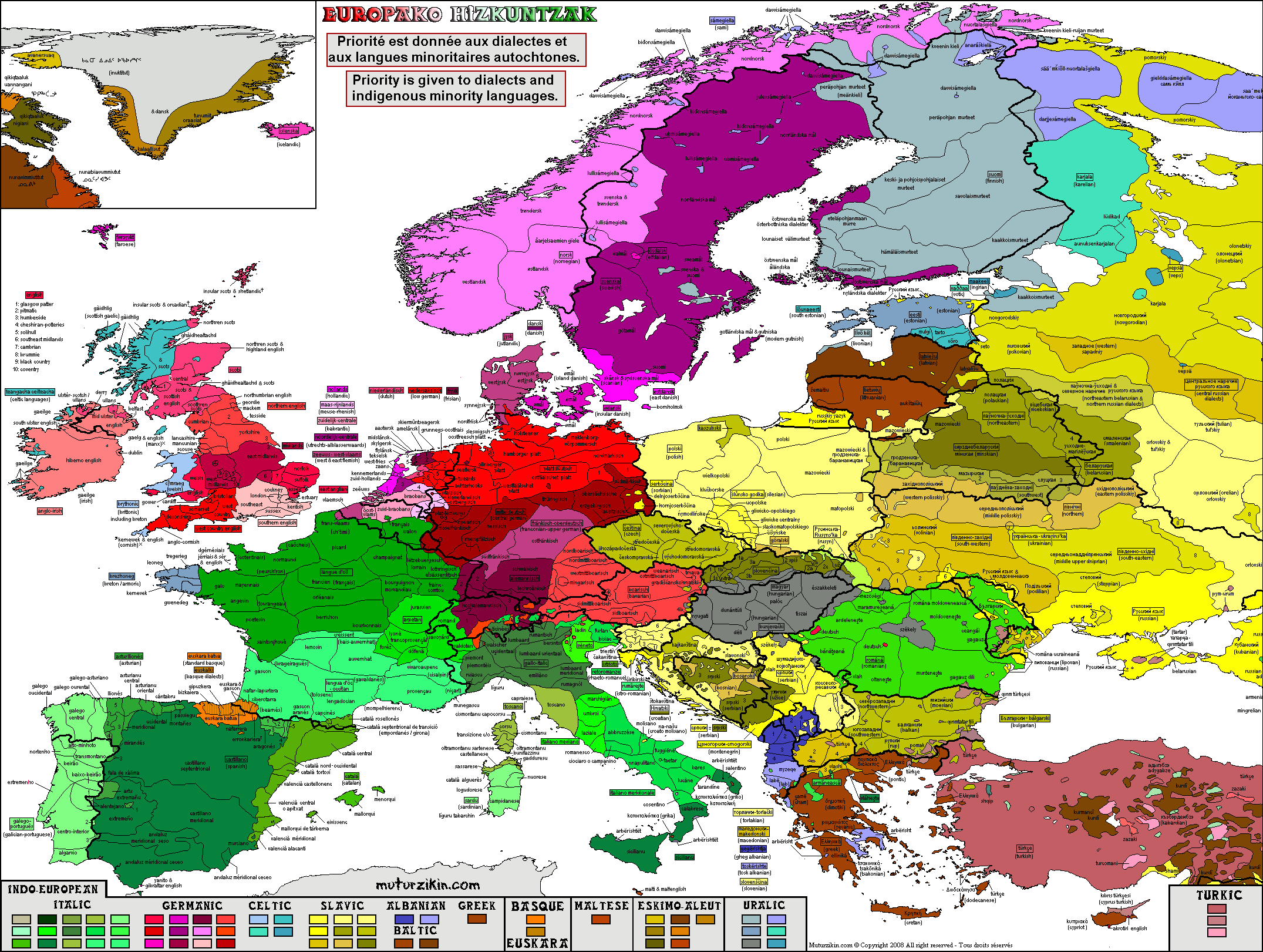 What Dialect Do You Speak A Map Of American English - Language Map Of Southern Europe (2151x1621), Png Download
