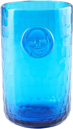 Bonehead Skull Turquoise Water Glass - Glass (320x480), Png Download