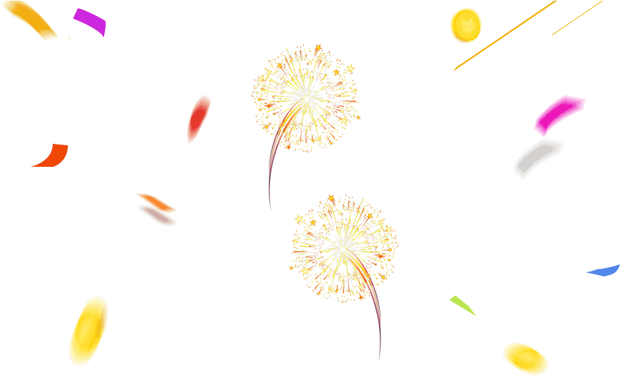 Elementos Decorativos De Fogo De Artifício - Portable Network Graphics (930x552), Png Download