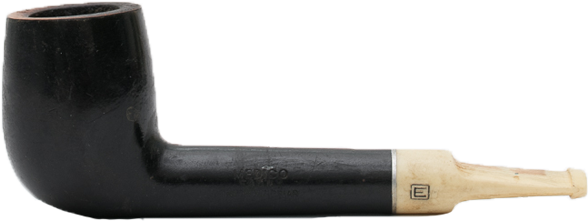 Black Wood & Bone Tobacco Pipe (800x1000), Png Download