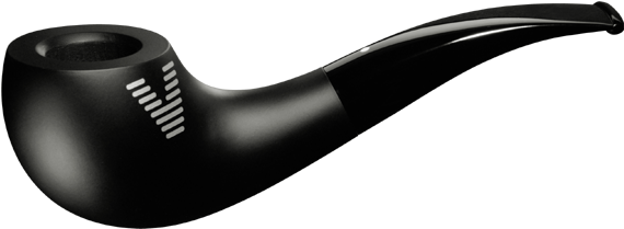Top Quality Designer Pipe In Black From Vauen Of Germany - Vauen V Black (650x300), Png Download