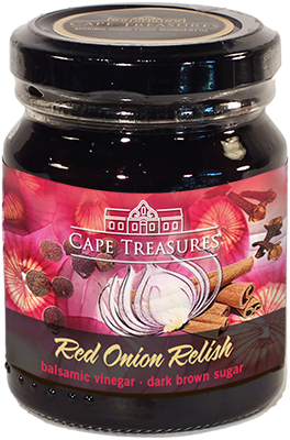 Cape Treasures Red Onion Relish - Cape Treasures Balsamic Red Onion Relish 165 G (400x400), Png Download