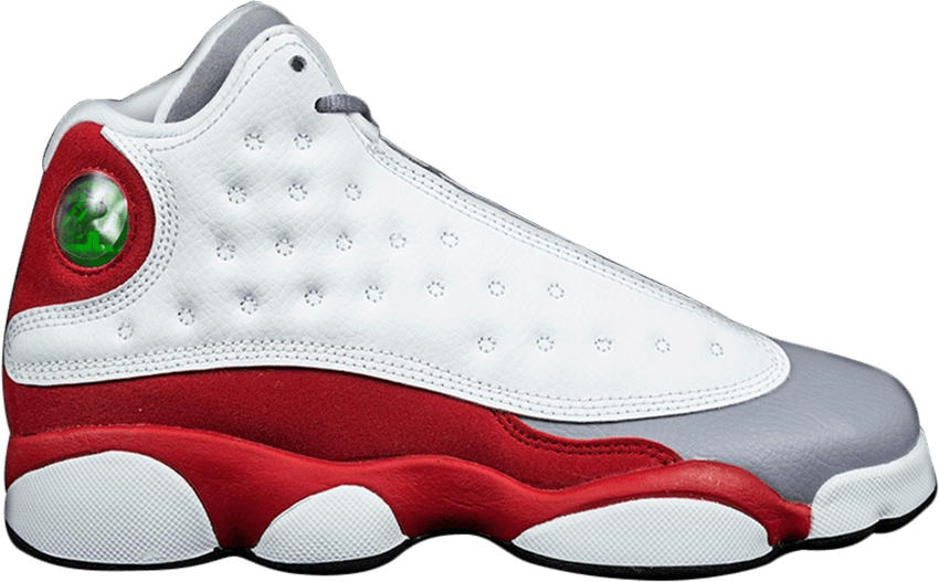 Air Jordan 13 Retro Bg 'grey Toe' - Air Jordan 13 Retro Bg 'grey Toe (850x527), Png Download