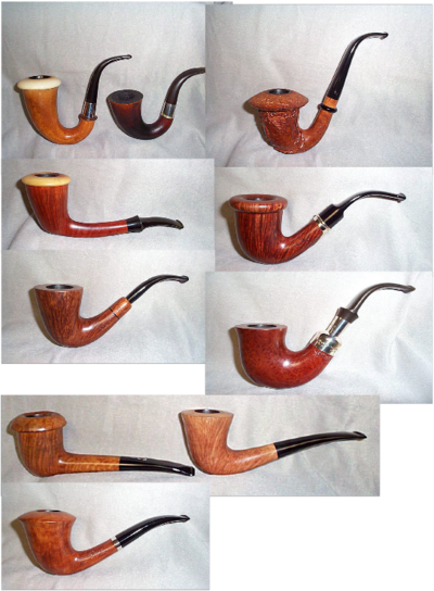 The First Is A Dunhill Gourd Calabash With A Top Bowl - Calabash Pipe (400x544), Png Download