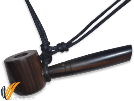 Ebony Tobacco Pipe Wood Carving Side Top - Wood Carving (500x331), Png Download