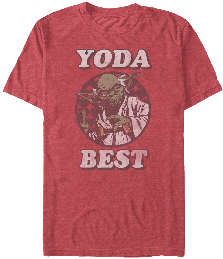 Yoda Best Star Wars T-shirt - Star Wars Yoda Und R2d2 Tshirt Con Stampa, Blu Scuro (749x867), Png Download