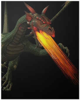 Drago Che Sputa Fuoco (400x400), Png Download