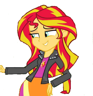 Sunset Shimmer Equestria Girls By Pinkapai-d65oarv - Mlp Eg Flash Sentry And Sunset Shimmer (385x409), Png Download