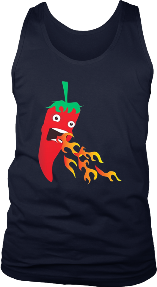 Chilli Pepper Breathing Fire, Funny Hot Sauce Food - Shirt (960x960), Png Download