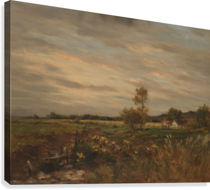 Field In Sunset Canvas Print - Jean Charles Cazin Paintings (429x387), Png Download