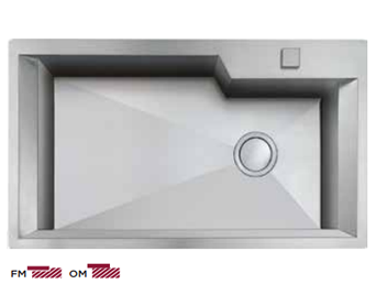 Top View Of A Stainless Steel Kitchen Sink - Kitchen Sink (400x313), Png Download