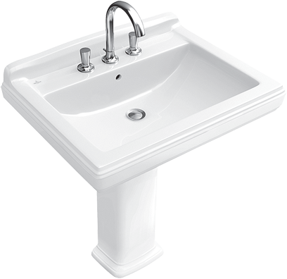 Pic 7101a1 723200 / 7101a2r1 Hommage 650 X 530 Mm - Villeroy & Boch Hommage - Vanity 750 X 580 (408x396), Png Download