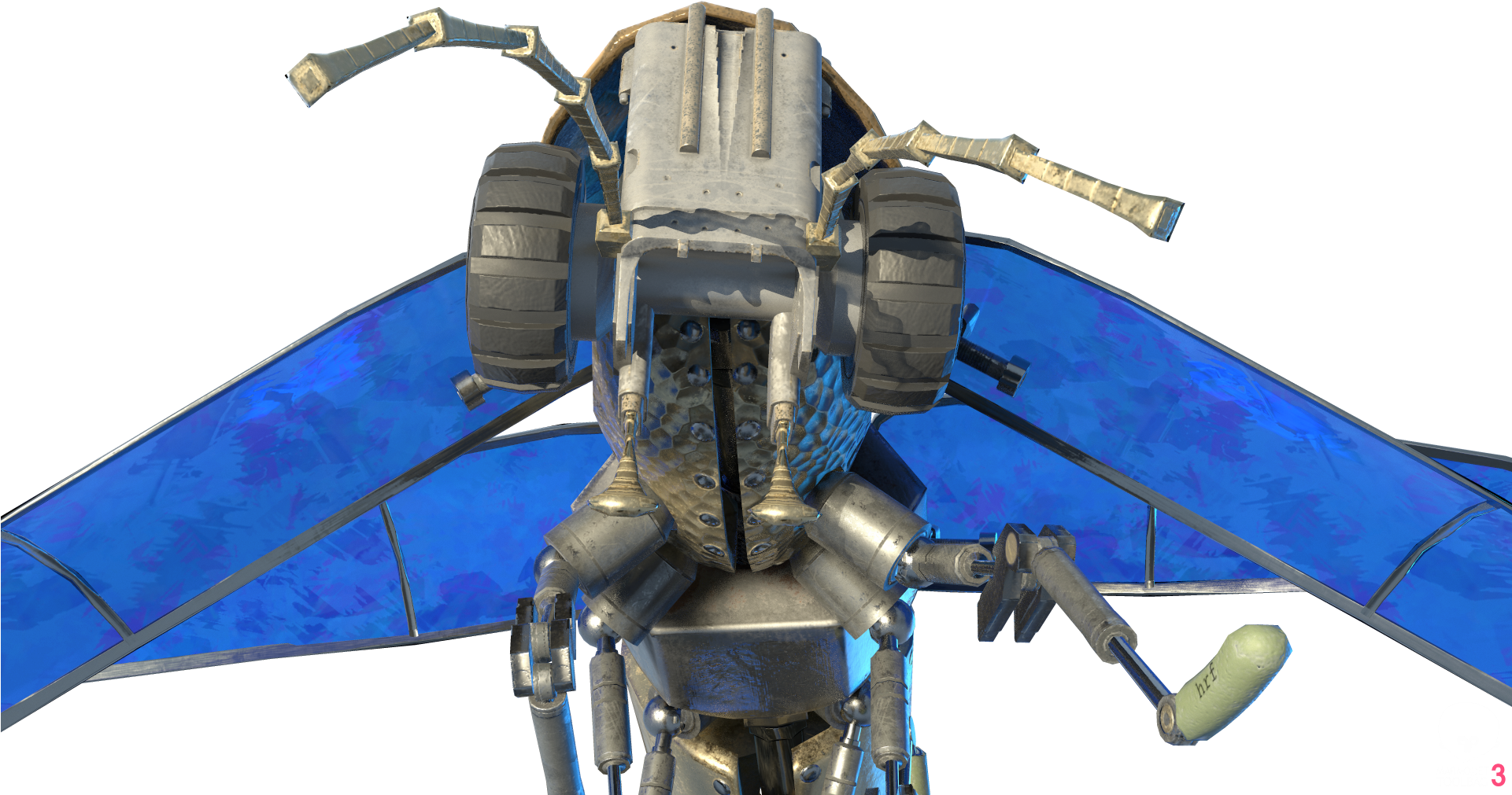 Lightning Bug Pbr Rig Anim - Mecha (1920x1080), Png Download