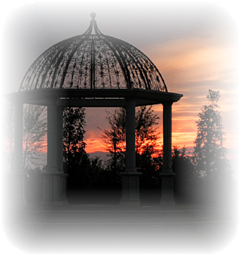 Gazebo-sunset - Gazebo (371x400), Png Download
