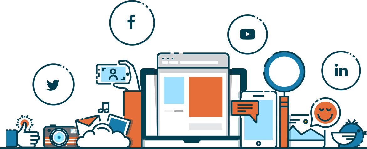 Social Media Marketing Services - Social Media B2b Transparent (1170x474), Png Download