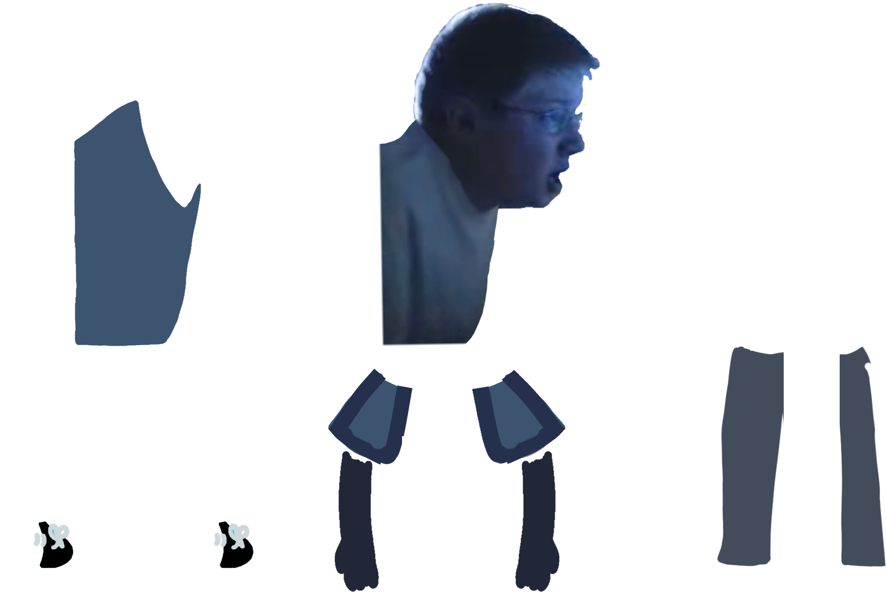 Agk Body Parts - Leopold Mojochivideomakercs's Agk Series (1852x1290), Png Download