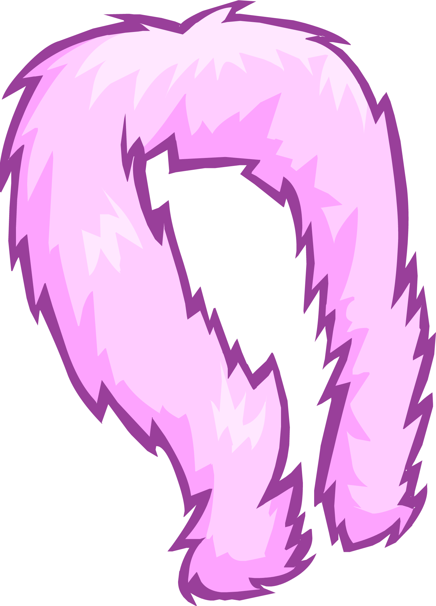 Pink Feather Boa Clothing Icon Id 3110 - Feather Boa Clipart (1474x2049), Png Download