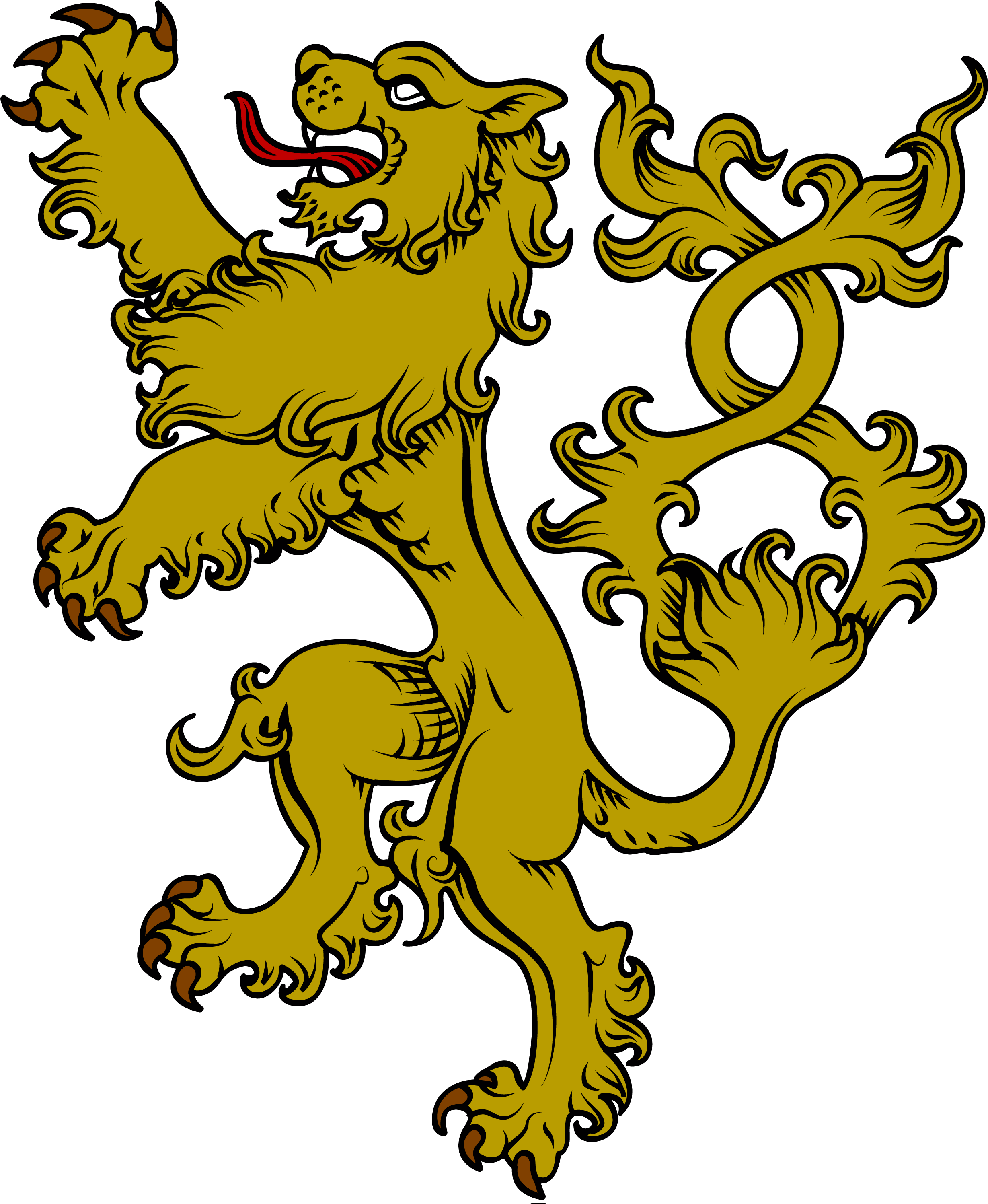 Free Download Coat Of Arms Lion Png Clipart Lion Coat - Lion For Coat Of Arms (2468x3000), Png Download