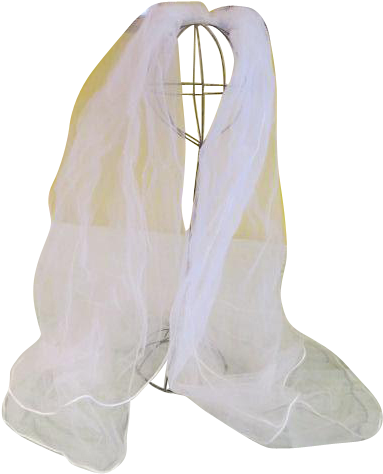 Satin Bound Bridal Veil - Cowboy Boot (473x473), Png Download