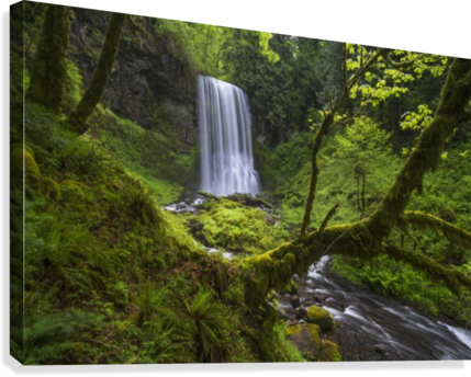 Lower Bridal Veil Falls - Oregon (429x344), Png Download