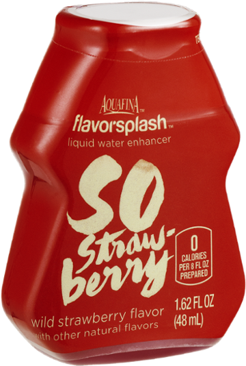 Aquafina Flavorsplash Liquid Water Enhancer, So Strawberry (600x600), Png Download