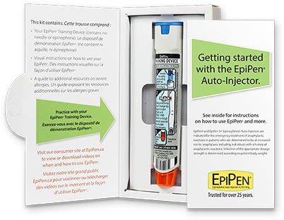 Getting Started With Epipen - Epinephrine Autoinjector (402x312), Png Download