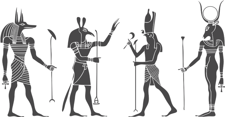 Egyptian Wall Decal (800x550), Png Download