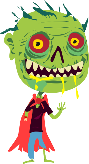 Free To Use & Public Domain Zombie Clip Art - Halloween Zombies Clipart Png (305x582), Png Download