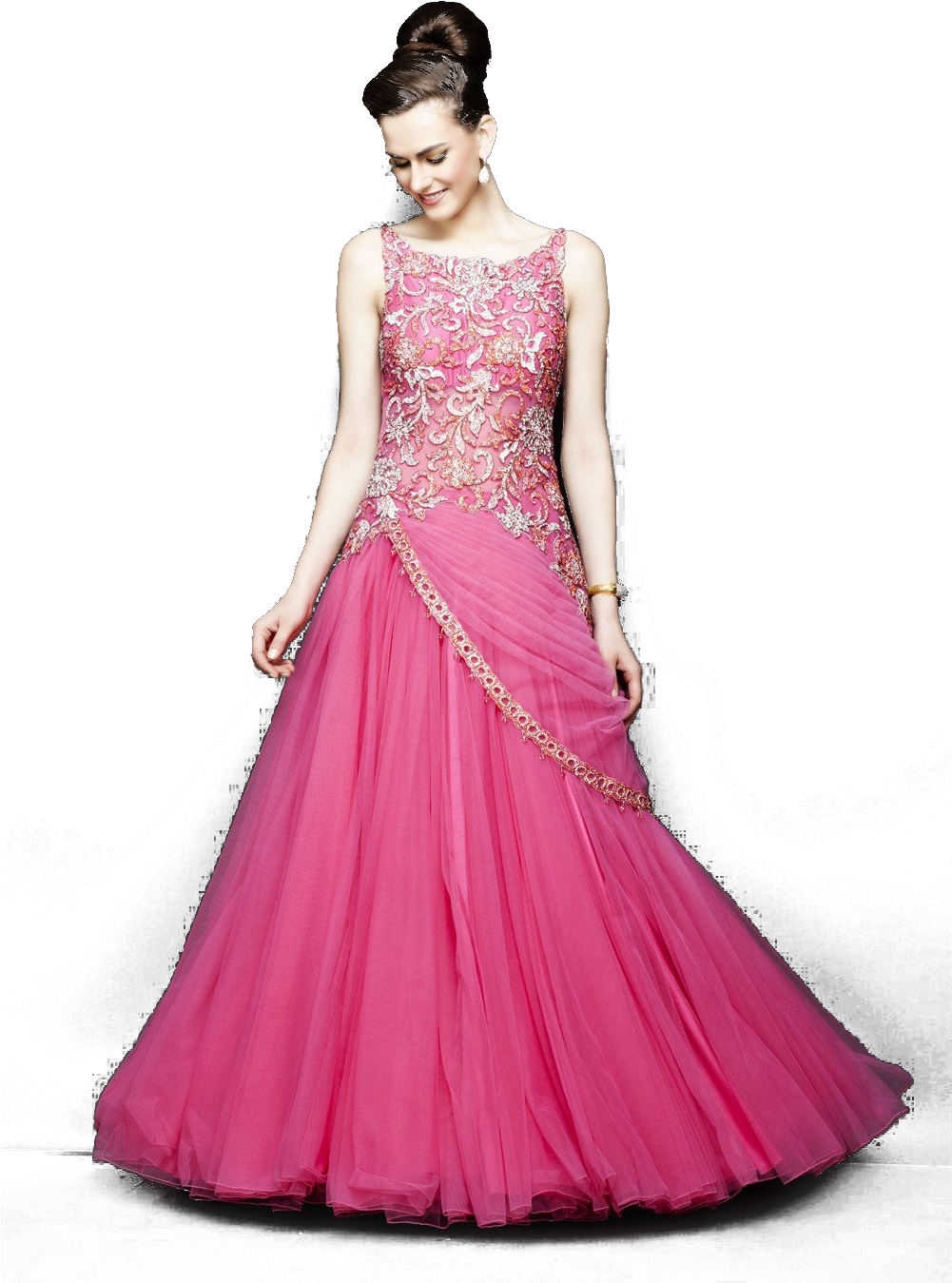 Pink Pretty Princess Dress (1000x1500), Png Download