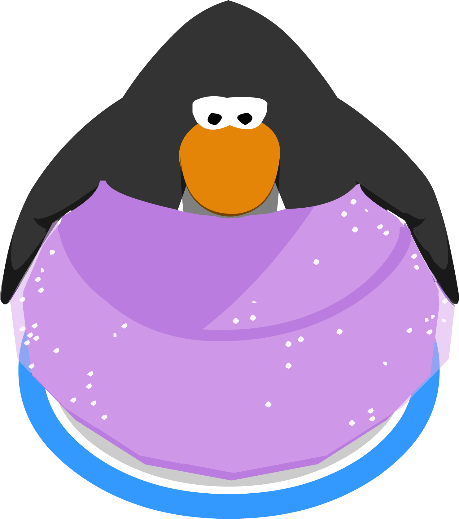 Lavender-gown - Club Penguin Light Blue (1482x1677), Png Download