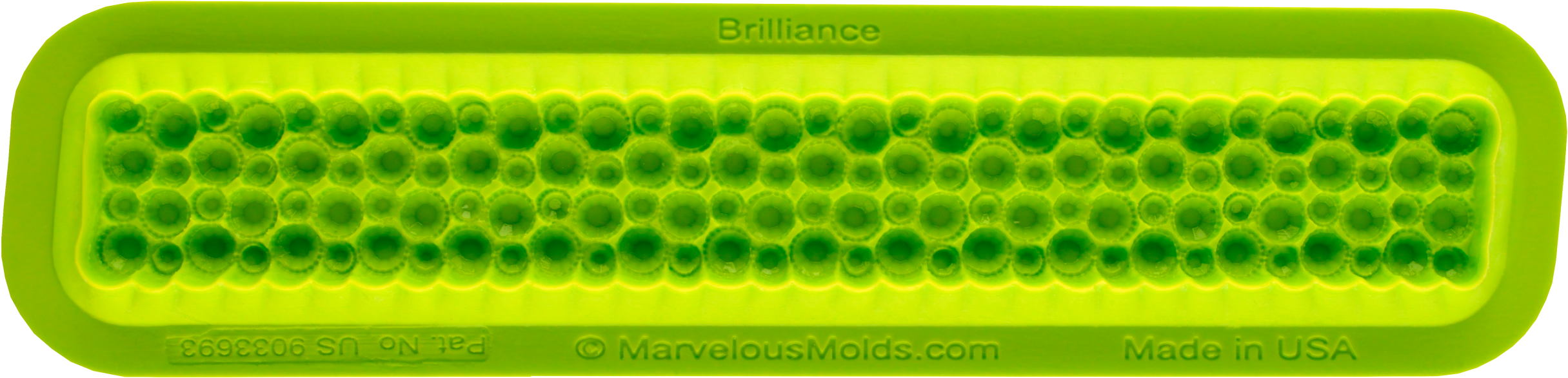 Brilliance Border Mold - Marvelous Molds Brilliance Mold (2479x640), Png Download