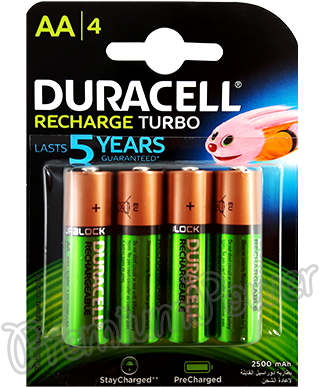 Premiumpleasure - Duracell Staycharged Aa - 2400 Mah 4 Pack Batteries (400x394), Png Download